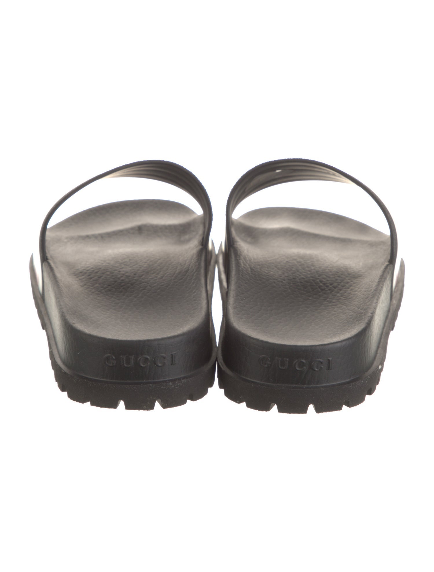 Gucci Web Accent Rubber Slides